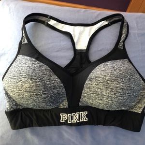 Victoria’s Secret PINK push-up sports bra w clasps
